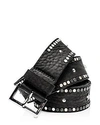 ZADIG & VOLTAIRE WOMEN'S STARLIGHT EMBELLISHED LEATHER BELT,PWGAC0901F