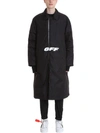 OFF-WHITE BLACK COTTON WING OFF PADDED JACKET,10655308