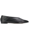 AEYDE AEYDE FLAT POINTED BALLERINA SHOES - BLACK
