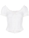REFORMATION REFORMATION CASSIDY CORSET TOP - WHITE
