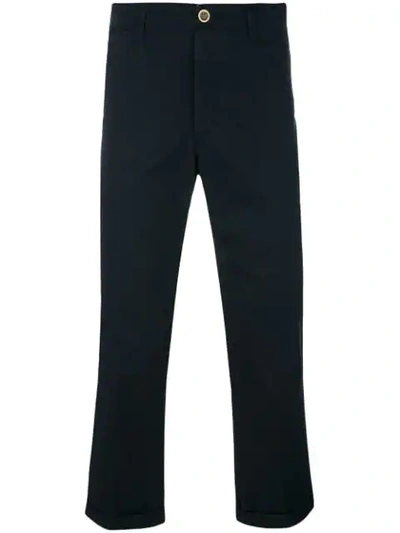 Visvim Cropped Tailored Trousers - Blue