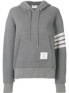 THOM BROWNE 4-BAR RELAXED CASHMERE HOODIE
