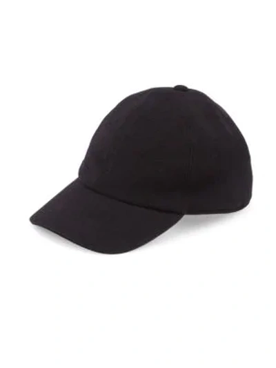 Saks Fifth Avenue Collection Corduroy Baseball Hat With Ear Flaps In Black