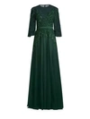 BASIX BLACK LABEL Embroidered Sheer Sleeve Gown