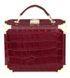 ASPINAL OF LONDON Trunk mock-croc leather clutch bag