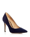 Sam Edelman Hazel Pointed Toe Pump In Navy
