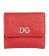 DOLCE & GABBANA LEATHER LOGO FRENCH FLAP WALLET,14863981