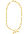 STEVE MADDEN GOLD-TONE OPEN-LINK CHAIN 16" TOGGLE NECKLACE