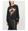 GIVENCHY VIRGO LOGO-PRINT COTTON-JERSEY SWEATSHIRT