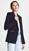 Veronica Beard Bi-stretch Scuba Jacket In Navy