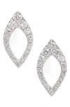 Dana Rebecca Designs Marquise Diamond Studs In White Gold