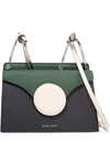 DANSE LENTE Phoebe mini color-block textured-leather shoulder bag
