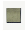 OSCAR JACOBSON Plain silk pocket square