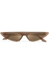 ANDY WOLF FLORENCE CAT-EYE ACETATE MIRRORED SUNGLASSES