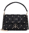 Valentino Garavani Candystud Lambskin Top Handle Satchel - Black