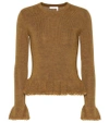 SEE BY CHLOÉ RUFFLED WOOL SWEATER,P00335410