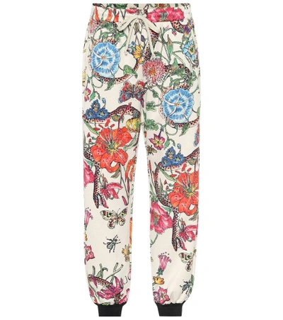 Gucci Printed Jersey Trousers In Multicoloured