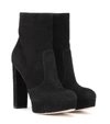 GIANVITO ROSSI BROOK SUEDE ANKLE BOOTS,P00343950