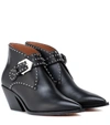 Givenchy Elegant Studded Leather Ankle Boots In Black