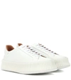 Jil Sander Chunky Sole Lace-up Sneakers In White
