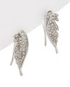 REBECCA MINKOFF CRYSTAL PAVE WING CLIMBER EARRINGS,656514541517