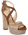 JIMMY CHOO APRIL 120 SUEDE SANDAL,191714026643