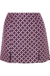 ALEXA CHUNG FLORAL-JACQUARD MINI SKIRT