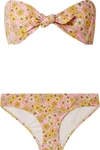 LISA MARIE FERNANDEZ POPPY FLORAL-PRINT STRETCH-CREPE BIKINI