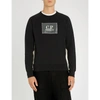 C.P. COMPANY LOGO-EMBROIDERED COTTON-JERSEY JUMPER