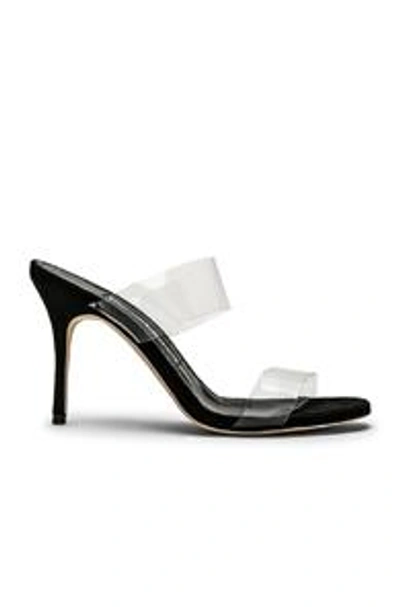 MANOLO BLAHNIK PVC SCOLTO 90 SANDAL,MNIF-WZ66