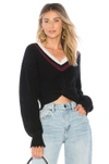 ALEXANDER WANG T TWIST FRONT SWEATER