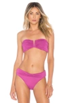 SEAFOLLY RUCHED BANDEAU TOP