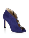 Jimmy Choo Black Lorna 110 Suede Vamp Boots In Black