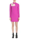 CARVEN DRESS WITH FLOWER PATCH,134429