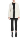 Alexander Mcqueen Double Breasted Coat In White