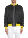 Haider Ackermann Black Jacquard Check Bomber Jacket