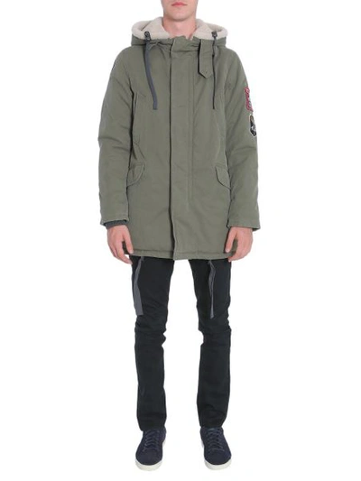 Lanvin Fishtail Parka In Military Green