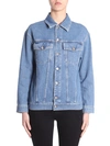 Jeremy Scott Oversize Fit Jacket In Denim