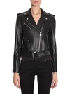 Michael Michael Kors Leather Biker Jacket In Black