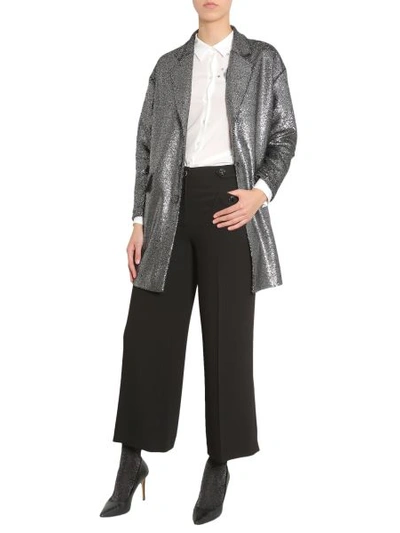 Boutique Moschino Oversize Fit Jacket In Silver