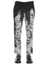 ALEXANDER MCQUEEN "LONDON MAP" PRINT TROUSERS,124128