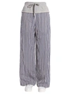 ALEXANDER WANG T STRIPED WIDE LEG TROUSERS,136392