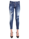 DSQUARED2 SUPER SKINNY CROPPED JEANS,139772