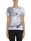 Alexander Mcqueen Woodland Print T-shirt In White