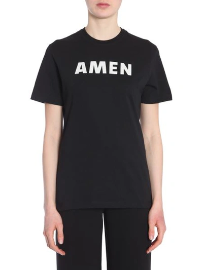 Amen Cotton Jersey T-shirt In Black