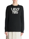 RED VALENTINO OVERSIZE FIT SWEATER,140004