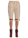 MAISON MARGIELA BERMUDA SHORTS WITH SIDE BANDS,126782