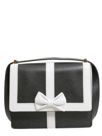 Boutique Moschino Crossbody Leather Bag In White