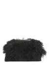 DSQUARED2 CLUTCH WITH MONGOLIAN FUR INSERTS,126193