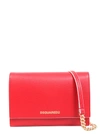 DSQUARED2 LEATHER CROSSBODY BAG,133393